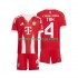 Camisola Bayern de Munique Jonathan Tah 4 Criança Equipamento Primeiro 2025-2026 Manga Curta